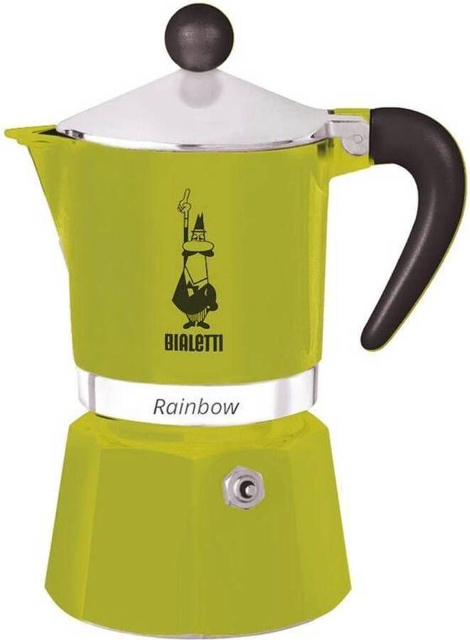 Bialetti Rainbow koffiezetapparaat groen 1 kopje