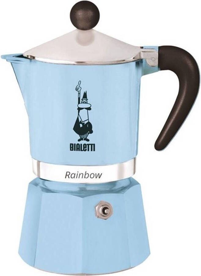 Bialetti Rainbow percolator lichtblauw 1 kopje