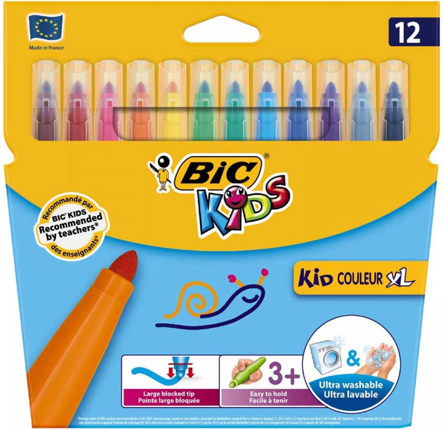 BIC Kids Couleur viltstiften XL 12 stuks