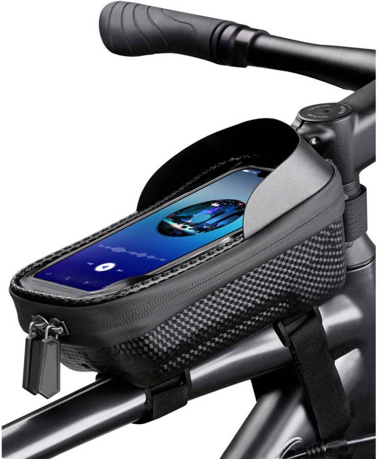 BikePro Telefoonhouder Fiets Pro Waterdicht Frametas Fietstas Stuur Voor E-Bike Mountainbike Racefiets etc.