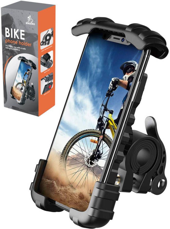 BikePro Universele Telefoonhouder Fiets 360 graden Rotatie GSM Houder Geschikt voor Fiets E-bike Scooter Motor