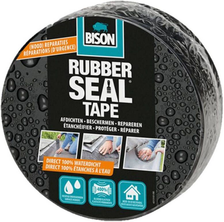 Bison 1x Rubber Seal Tape 7 5 cm x 5 meter Tape (klussen)