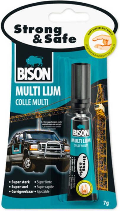 Bison Multilijm Strong & Safe 7 gram blister