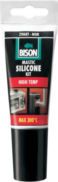 Bison Siliconenkit High Temp Zwart Tube 60 ml