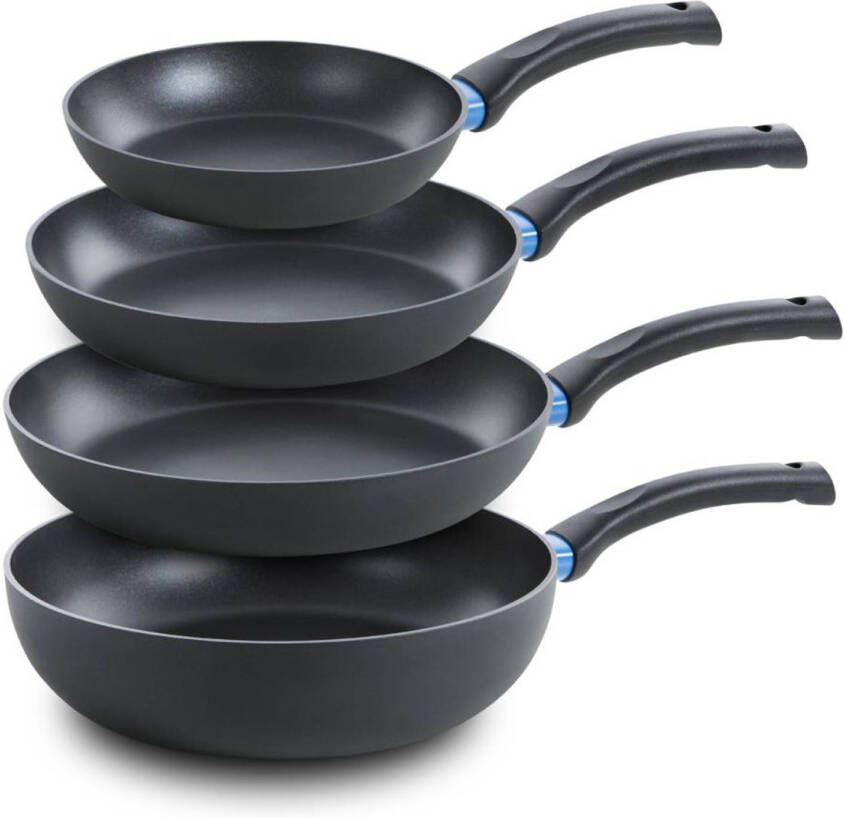 BK Blue Label Basics pannenset koekenpan & wok set van 4