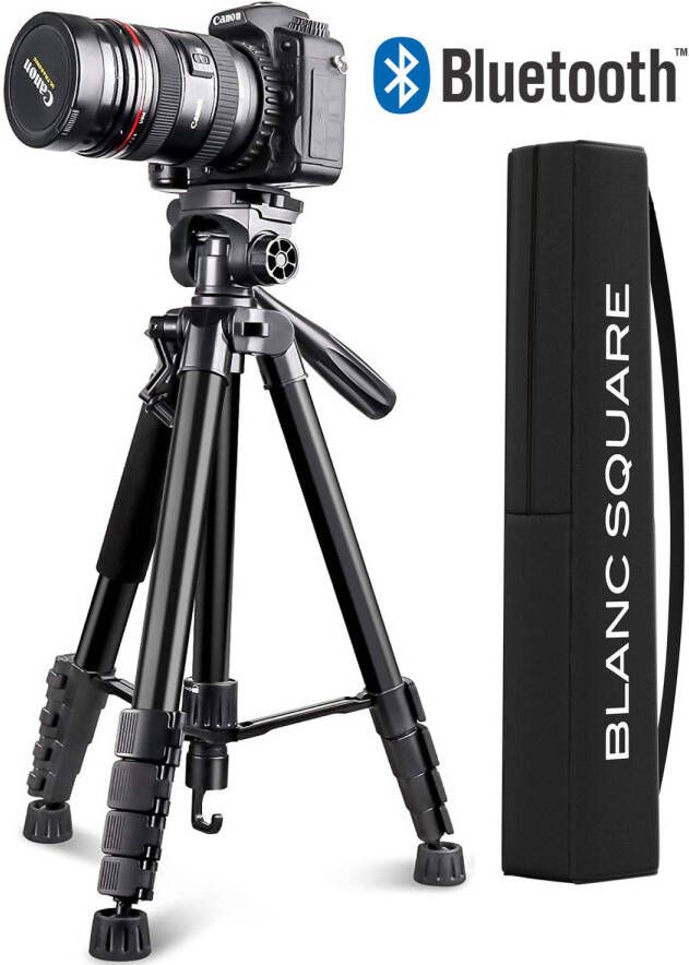 BLANC SQUARE BS Tripod Camera statief Pro Met Smartphone telefoon houder 172cm Sony Canon Nikon