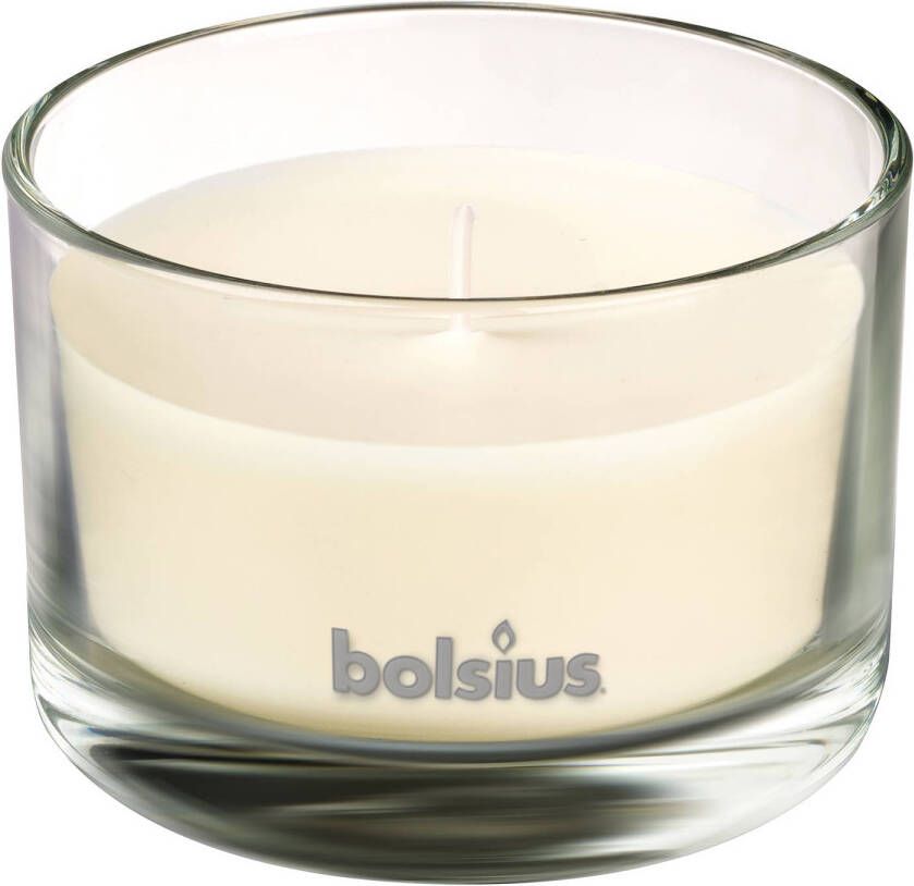 Bolsius geurkaars True Scents Vanille 9 2 cm glas wax wit