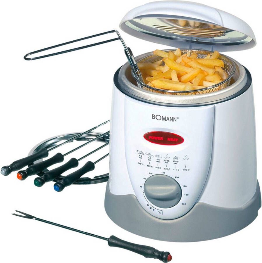 Bomann FFR 1290 CB 2 in 1 Elektrische fondue Mini Friteuse