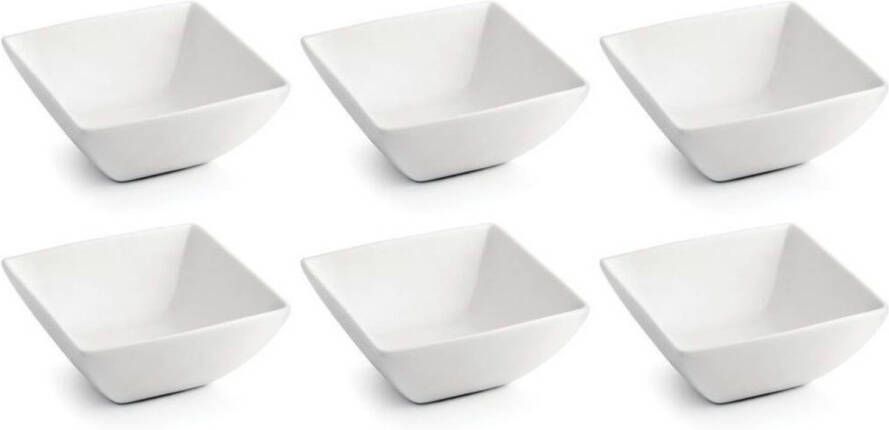 BonBistro Dipschaaltje Yong Squito 7 x 7 cm Wit 6 stuks