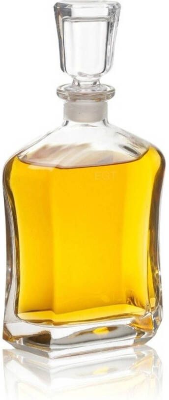Bormioli Rocco Glazen decoratie fles karaf 700 ml 26 cm voor water of likeuren Whiskeykaraffen