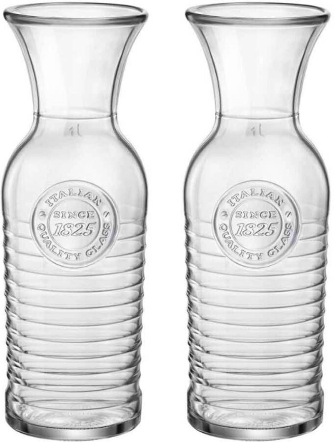 Bormioli Rocco Karaf Officina 1825 1 liter 2 stuks