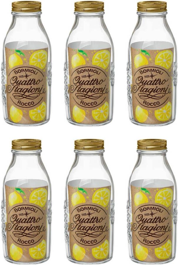 Bormioli Rocco Weckpot Quattro Stagioni ø 10 cm 1 Liter 6 stuks