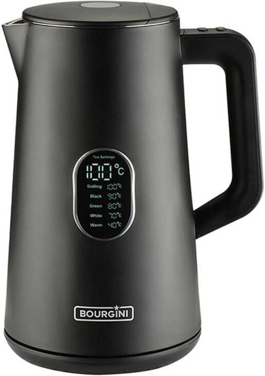 Bourgini waterkoker Cool Touch digitaal 1 5 liter