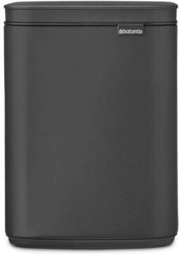 Brabantia Afvalemmer 4l Bo Staal Mineral Infinite Grey