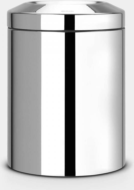 Brabantia Papierbak met vlamdover 7 liter Brilliant Steel