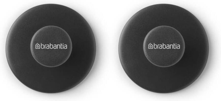 Brabantia ReNew Handdoekhaakjes Set van 2 Dark Grey
