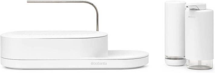 Brabantia SinkStyle Organiser Set 3-delig (organiser zeep- en afwasmiddeldispenser) Mineral Fresh White