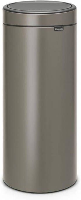 Brabantia Touch Bin New afvalemmer, 30 liter, kunststof binnenemmer Platinum online kopen