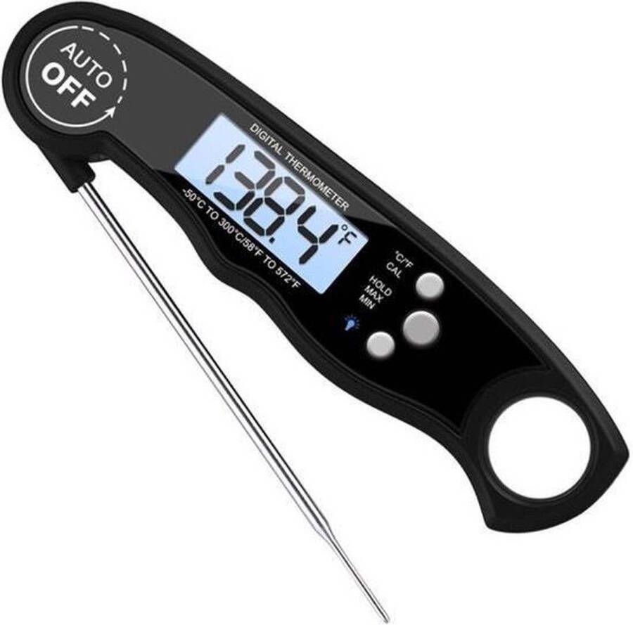 Merkloos Sans marque Digitale Thermometer voor Keuken Koken Voedsel Melk Vlees Oven BBQ Water Thee Voor Binnen en Buiten Waterdicht RVS Ultrasnel