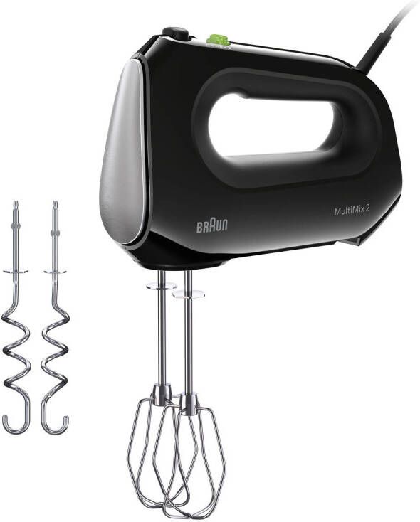 Braun HM2110 handmixer MultiMix2 Zwart rvs 500W