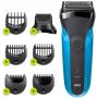 Braun Series 3 Shave&Style 310BT elektrisch scheerapparaat Zwart Blauw - Thumbnail 3