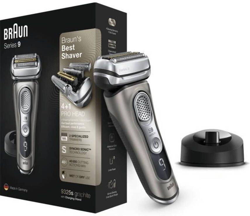 Braun Series 9 9325s elektrisch scheerapparaat herenbaard navulbaar