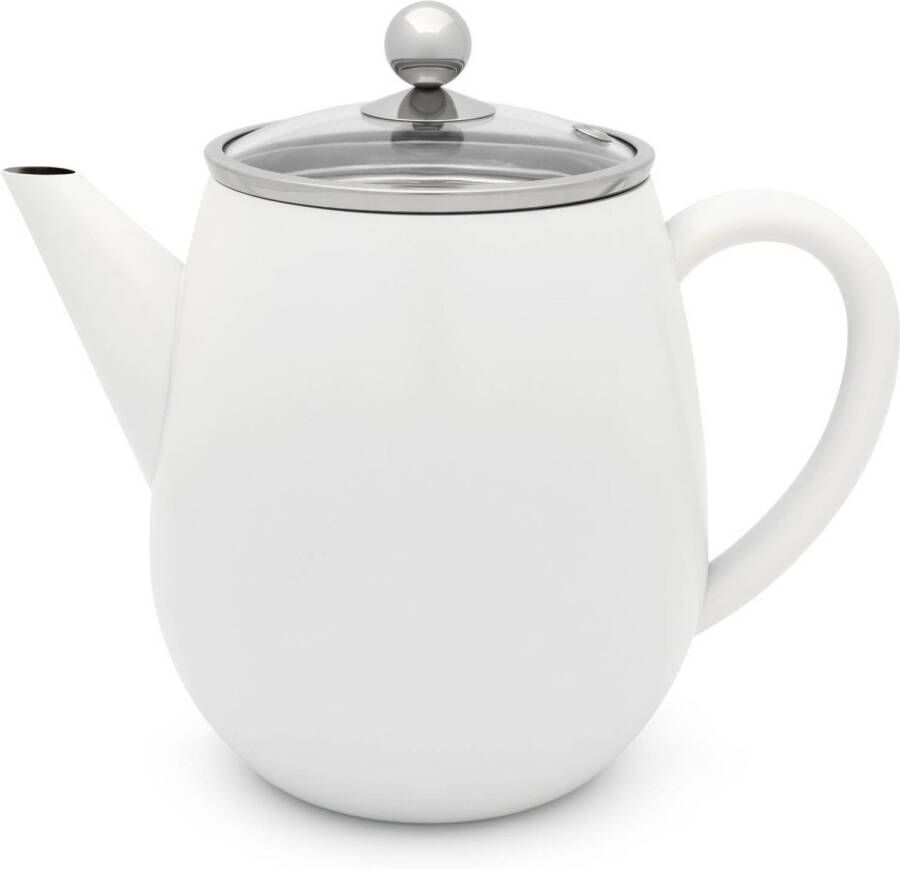 Bredemeijer Theepot Duet Eva 1 1L mat met filter Dubbelwandig