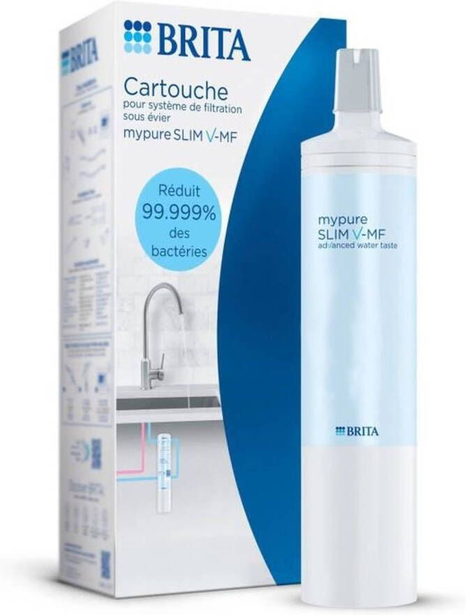 BRITA Filterpatroon Mypure SLIM V-MF 8000 L gefilterd water 12 maanden 3 filtratieniveaus