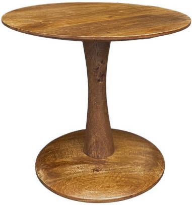 Brix Salontafel Vivian Bruin 50x50x45 Mangohout - Foto 4