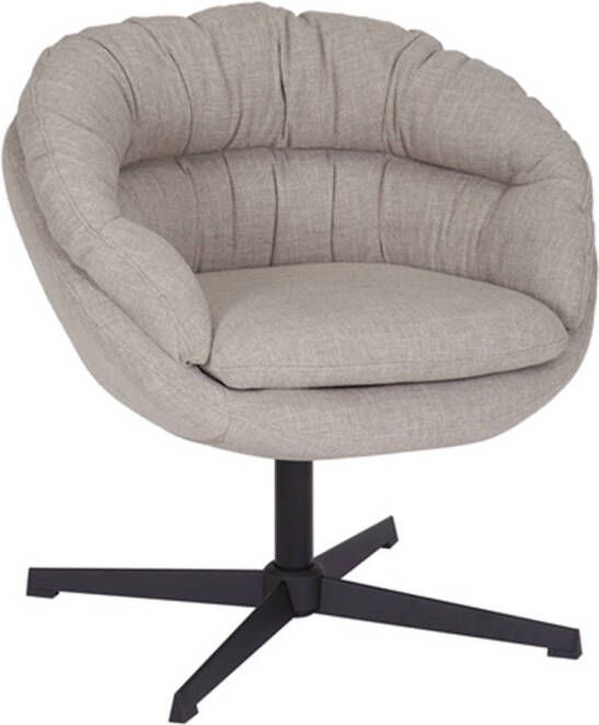 Bronx71 Draaifauteuil Porto linnen taupe.