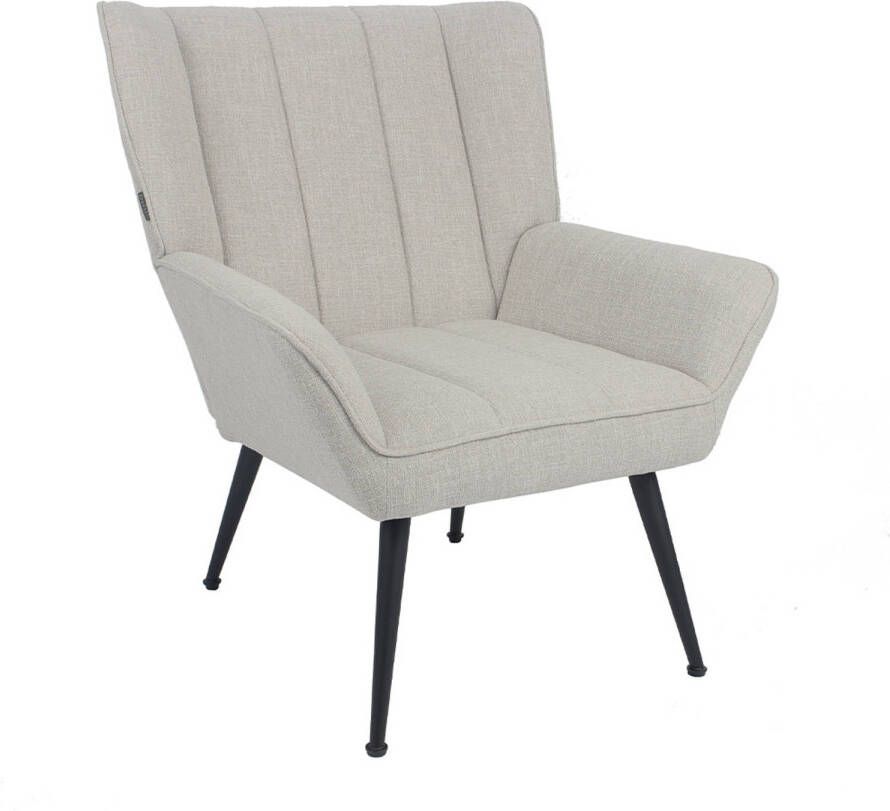 Bronx71 Fauteuil City linnen taupe.