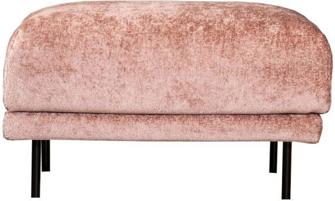 Bronx71 ® Hocker Denver roze stof chenille