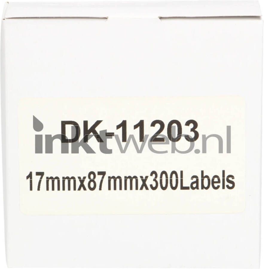 Brother FLWR DK-11203 17 mm x 87 mm wit labels