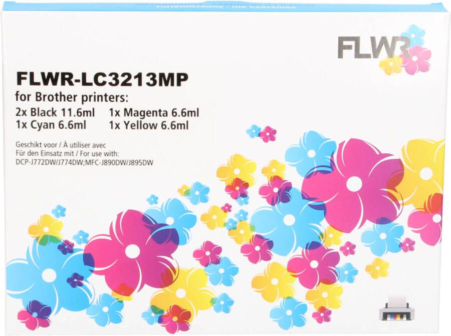 Brother FLWR LC-3211 Multipack zwart en kleur cartridge