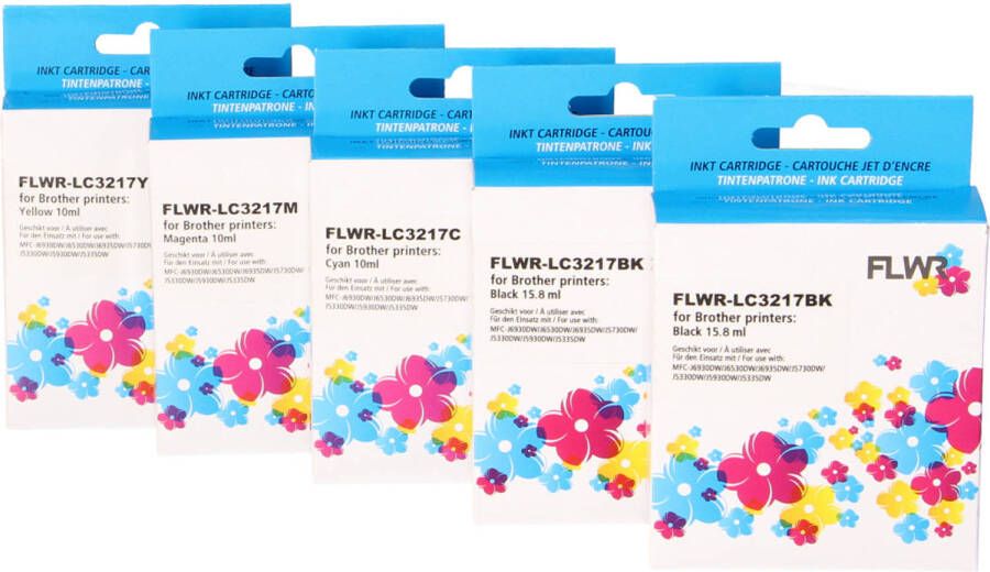 Brother FLWR LC-3217 Multipack zwart en kleur cartridge