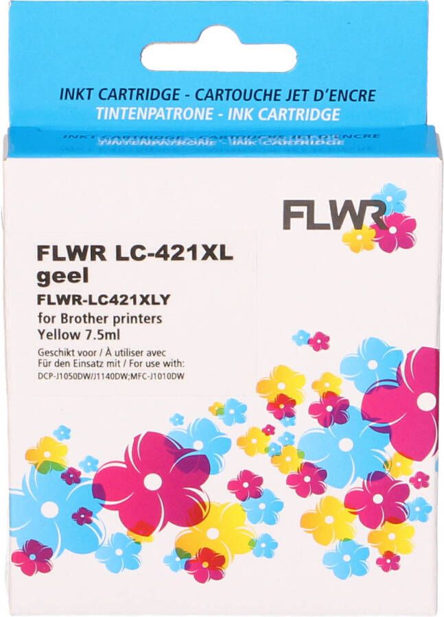 Brother FLWR LC-421XL geel cartridge