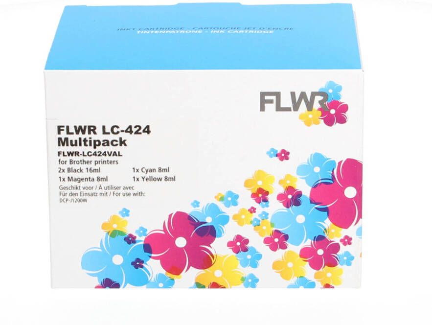 Brother FLWR LC-424 Multipack zwart en kleur cartridge