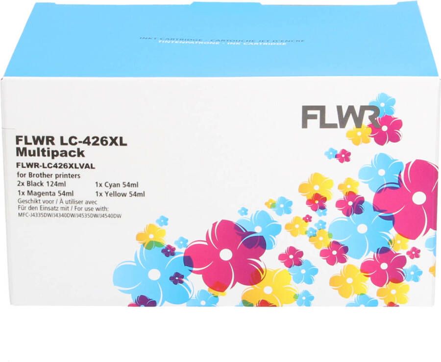 Brother FLWR LC-426XL Multipack zwart en kleur cartridge