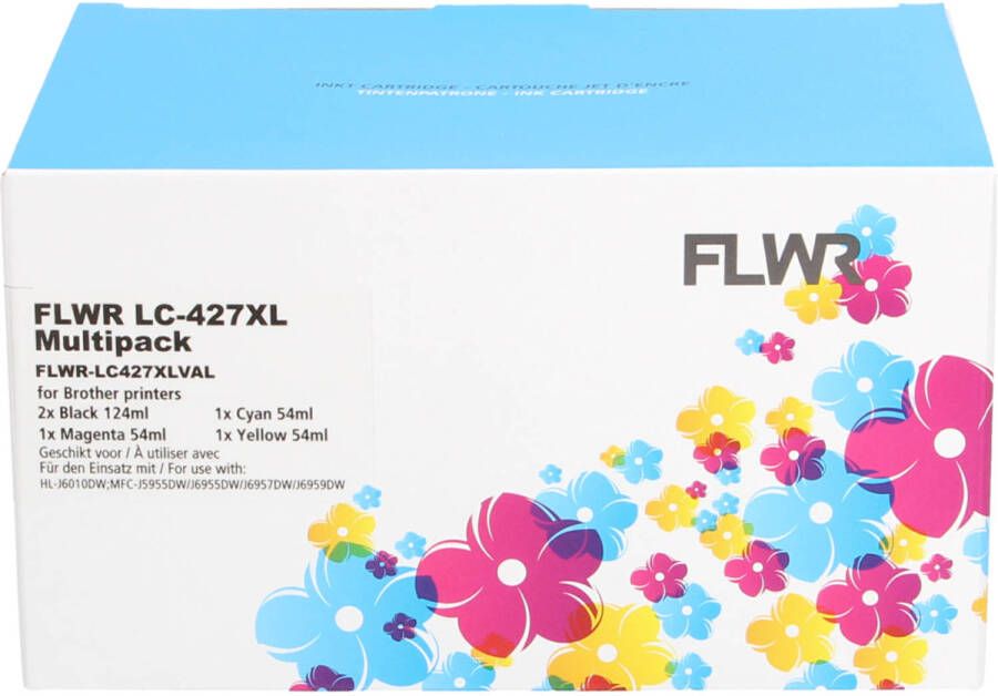 Brother FLWR LC-427XL Multipack zwart en kleur cartridge