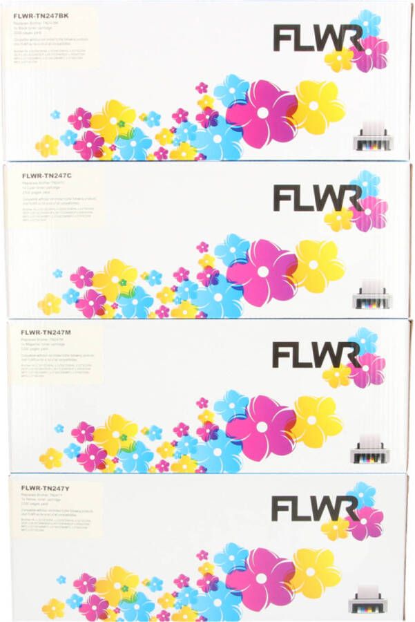 Brother FLWR TN-247 4-pack zwart en kleur toner