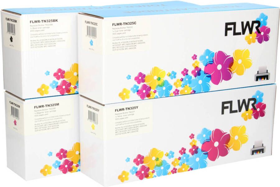 Brother FLWR TN-325 multipack zwart en kleur toner