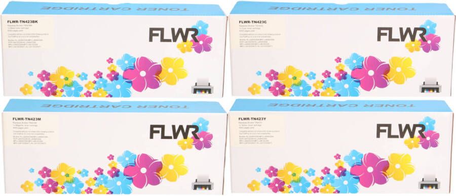 Brother FLWR TN-423 Multipack zwart en kleur toner