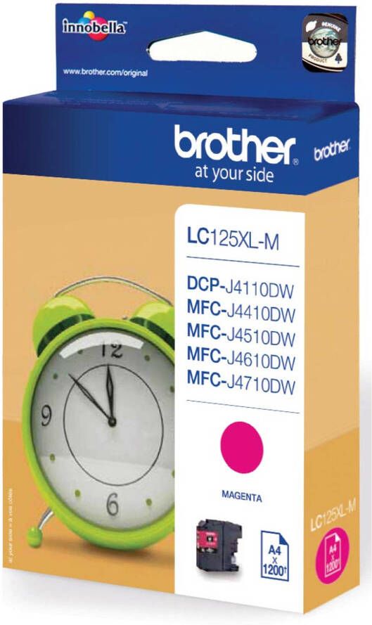 Brother inktcartridge 1.200 pagina&apos;s OEM LC-125XLM magenta 5 stuks