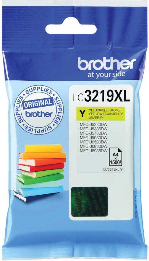 Brother inktcartridge 1.500 pagina&apos;s OEM LC-3219XLY geel 5 stuks