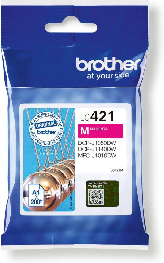 Brother inktcartridge 200 pagina&apos;s OEM LC-421M magenta 5 stuks