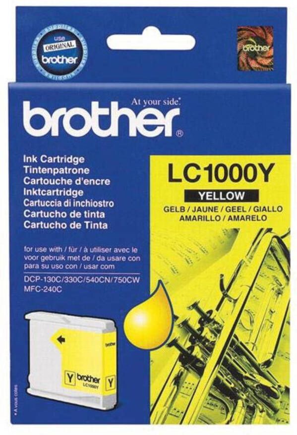 Brother inktcartridge 400 pagina&apos;s OEM LC-1000Y geel 5 stuks