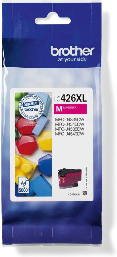 Brother inktcartridge 5.000 pagina&apos;s OEM LC-426XLM magenta 5 stuks