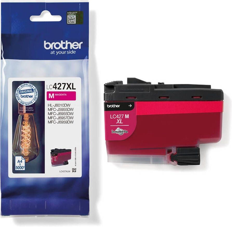 Brother inktcartridge 5.000 pagina&apos;s OEM LC-427XLM magenta 5 stuks