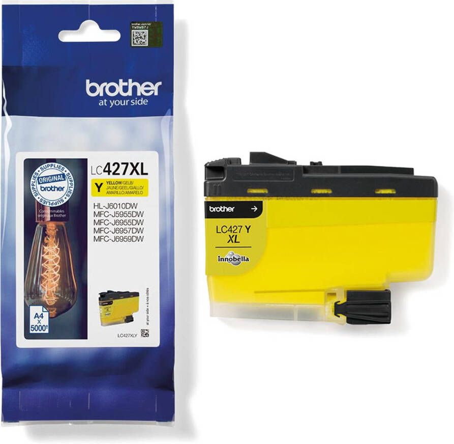 Brother inktcartridge 5.000 pagina&apos;s OEM LC-427XLY geel