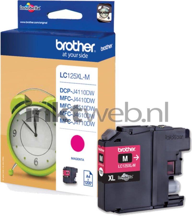 Brother Ink Cartridge Lc-125Xlm Magenta 1.200 Pa
